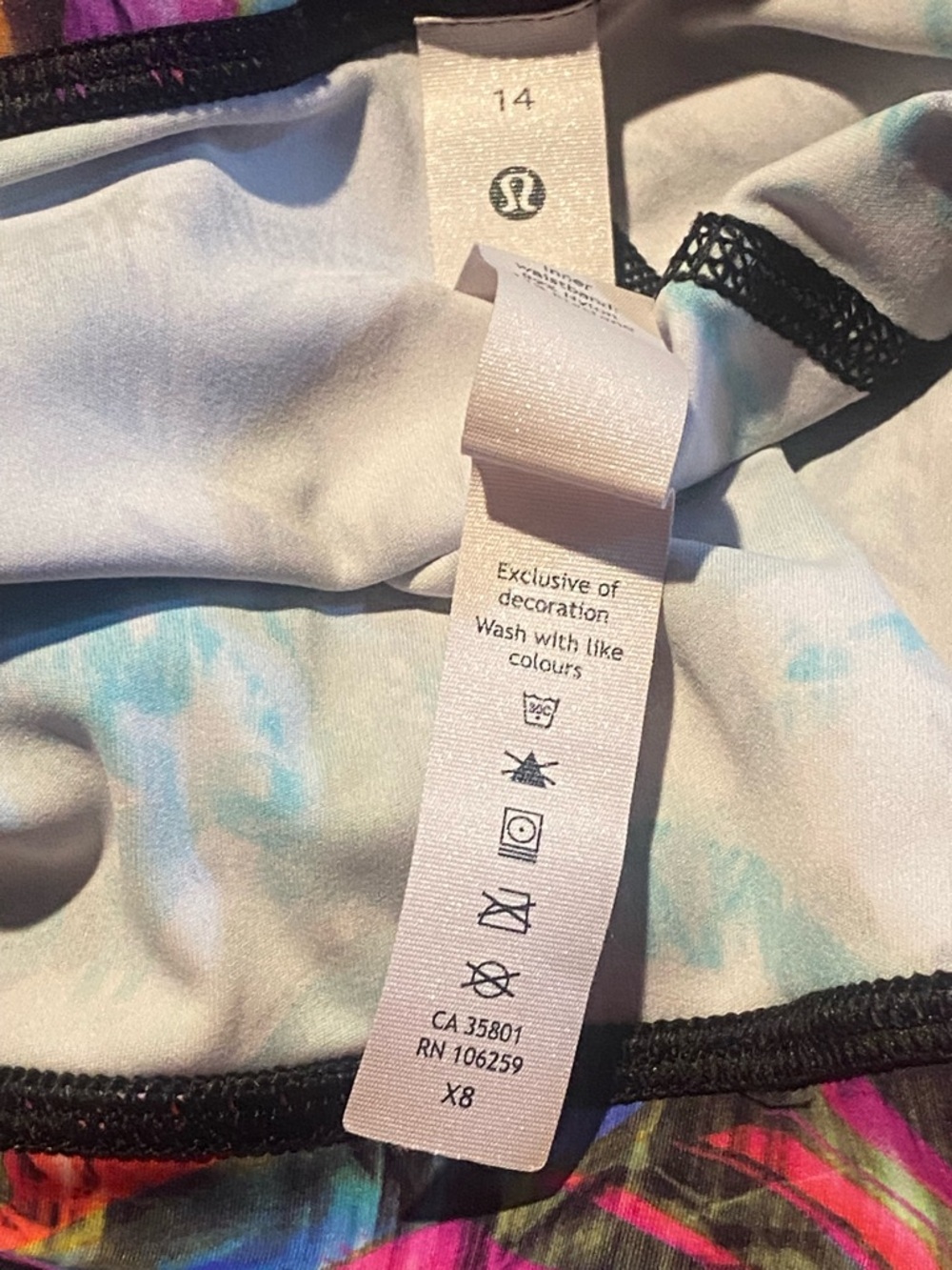 Lululemon Fast and Free High Rise Tight Leggings Hyper Flow Pink Multi Size 14 - Picture 12 of 14